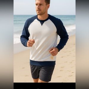 Kinetix Athleisure Coastal Versatile Long Sleeve 100% Cotton Shirt Men Size L